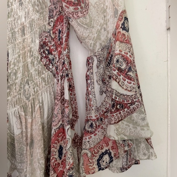 NWOT Vintage American Blues size small Yamelyn Smocked Off the shoulder top BOHO - Picture 4 of 7